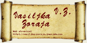 Vasiljka Zoraja vizit kartica